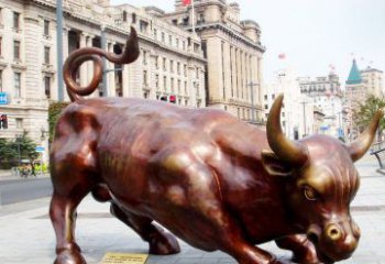保定华尔街牛招财牛铜雕，拥有力量的象征