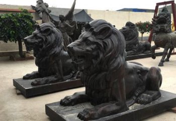 保定汇丰手工铸铜狮子雕塑