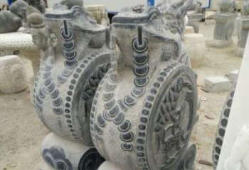 保定古韵深远，金蟾抱鼓石仿古门墩雕塑
