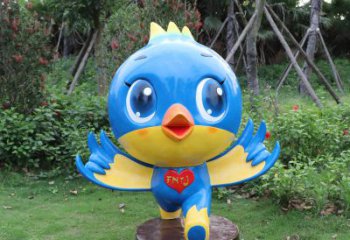保定蓝色梦幻，玻璃钢鸽子雕塑