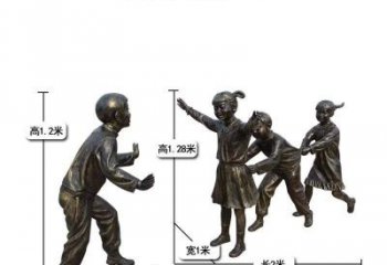 保定中领雕塑：打造优雅老鹰捉小鸡儿童雕塑
