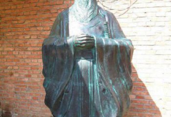 保定老子校园历史名人铜雕，给您的经典力量
