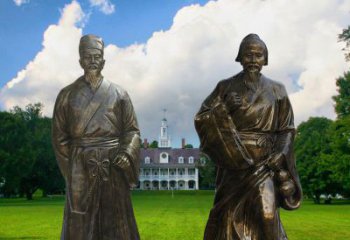 保定传承古代名人——华佗雕塑