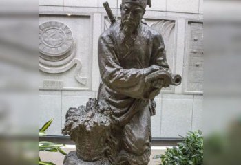 保定中领雕塑自主研发了高雅李时珍铜雕，它以历…