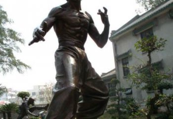 保定专业定制李小龙铜雕