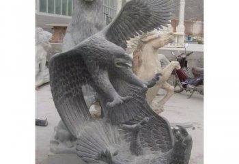 保定中领雕塑推出的石雕老鹰是一款充满生机与力…