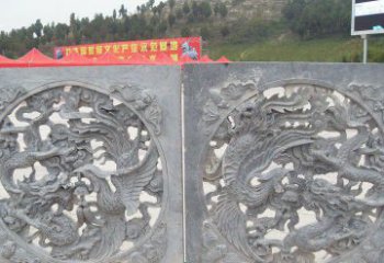 保定龙凤呈祥公园景观石雕--精美绝伦的龙凤陪伴