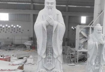 保定精美的孔子雕像，精雕细琢，彰显文明之美