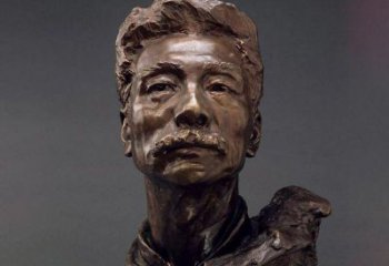 保定鲁迅校园名人铜雕，展现鲁迅文学精神