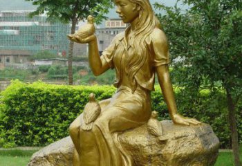 保定答案；展现浪漫的爱情：鸽子雕塑