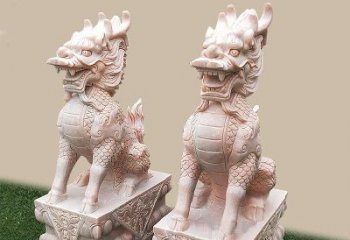 保定门口看门神兽麒麟石雕