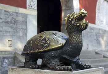 保定弥勒佛坐赑屃雕塑，神秘而古老