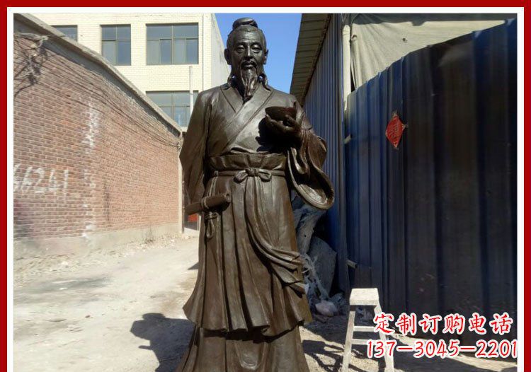 保定中领雕塑的精品杜康铜雕将传统文化与现代工…