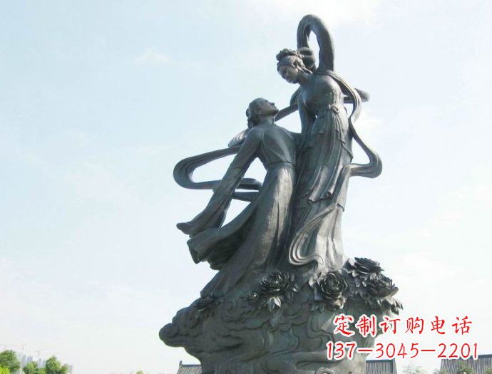 保定牛郎织女广场景观铜雕