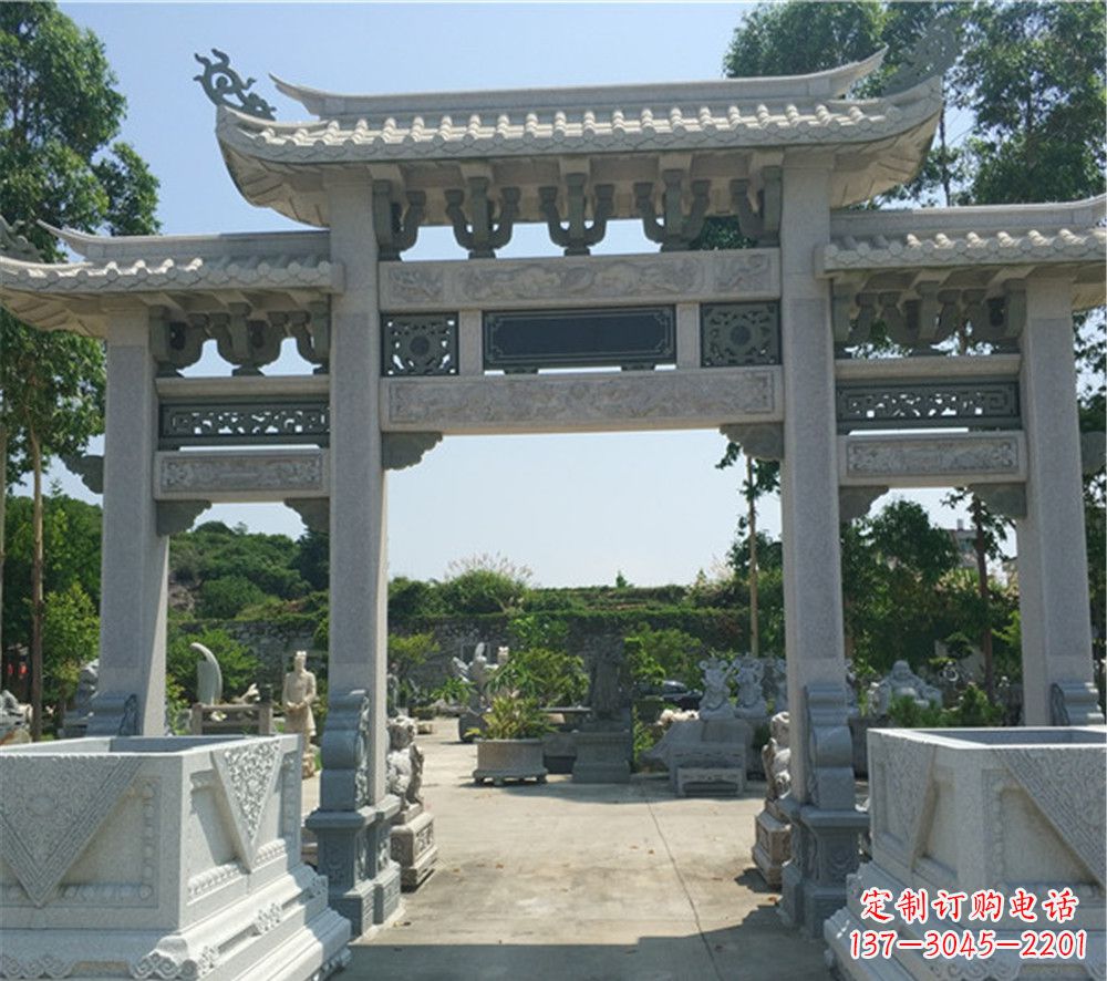 保定全国厂家特制农村石牌坊雕塑