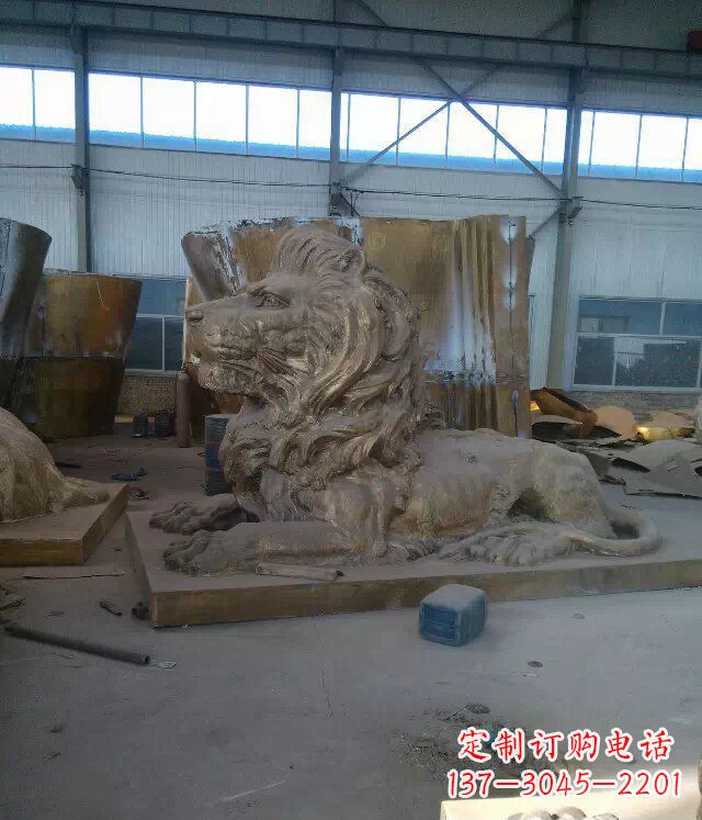 保定中领雕塑推出的西洋狮子铜雕,是一件充满传…