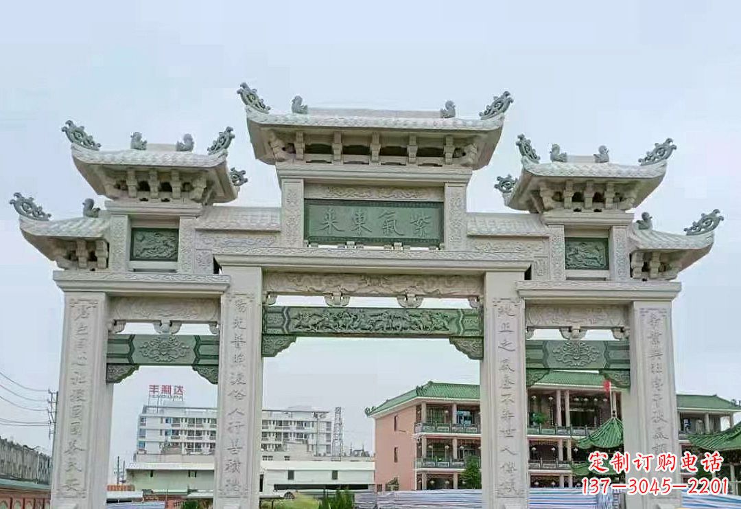 保定精美的牌楼石雕雕塑