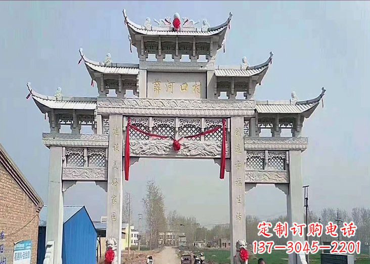 保定牌坊石雕龙