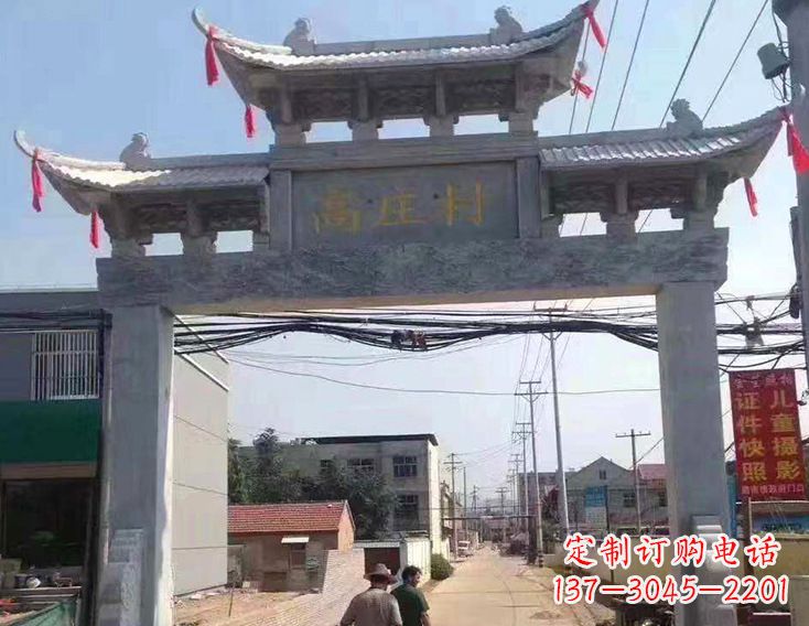 保定牌楼石雕塑,为家庭装饰带来精致灵动