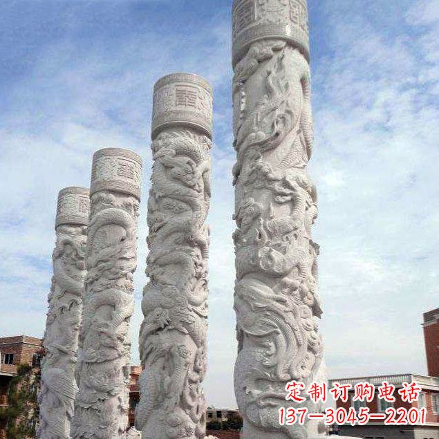 保定精美石雕龙雕塑,释放神秘力量