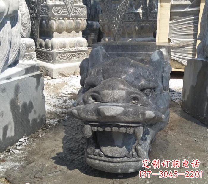 保定传承巨龙传说的高品质龙头雕塑