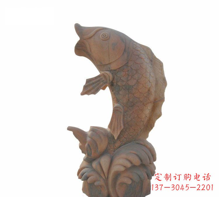保定鲤鱼石雕,精细雕刻让你赞叹不已
