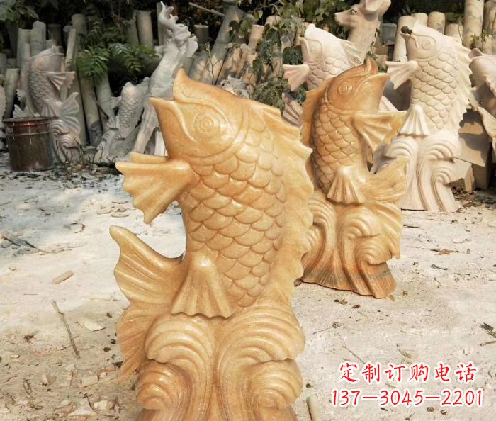 保定中领雕塑精美鲤鱼雕塑