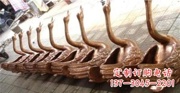 保定优雅迷人的天鹅铜雕塑