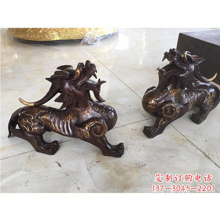 保定浙江中领雕塑:高质量貔貅铜雕像