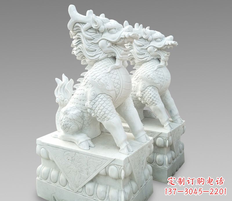 保定释迦牟尼麒麟石雕,吸煞驱邪