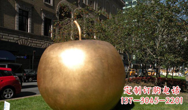 保定苹果城市景观铜雕
