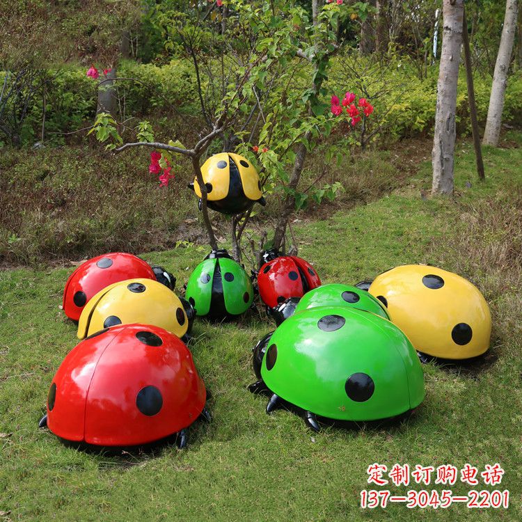 保定儿童可爱的七星瓢虫卡通雕塑