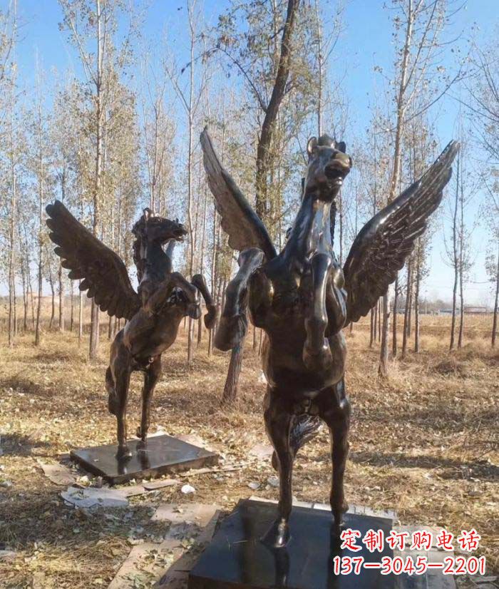 保定优雅传神的飞马铜雕
