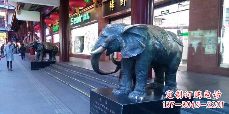保定精美大象铜雕,传承古代工艺