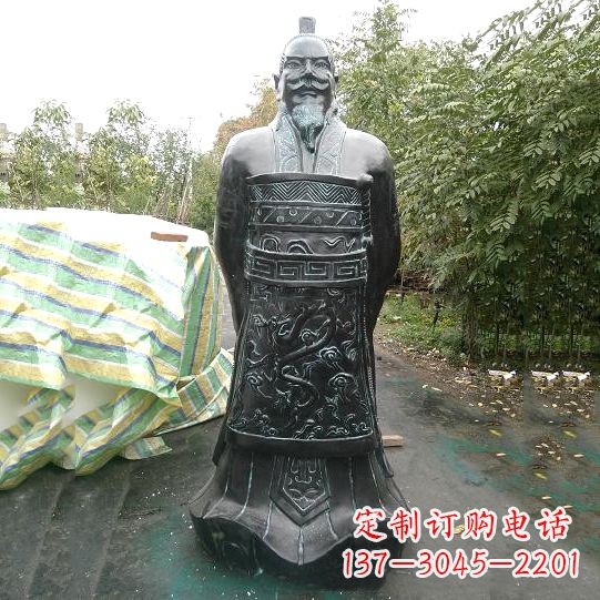 保定中领雕塑推出珍贵的秦始皇铜雕塑,这是一件…