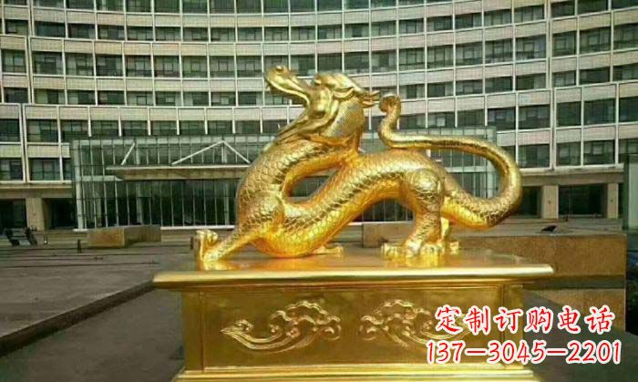 保定正宗青龙铜雕,精致细腻的艺术品