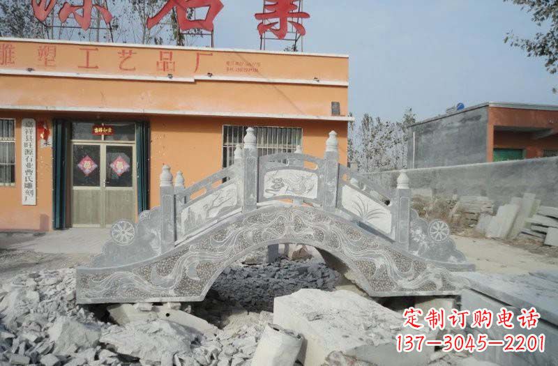 保定青石仿古拱桥雕塑,令领雕塑为您打造
