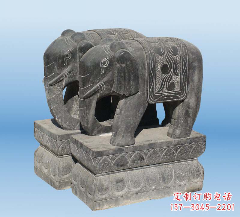 保定仿古石雕大象,雕刻出精美之美