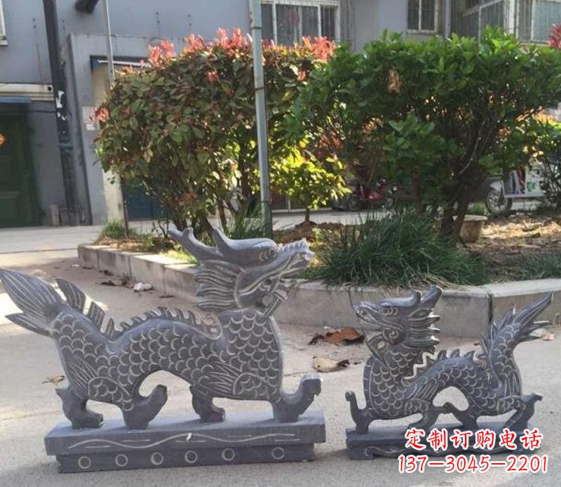 保定青石雕刻母子龙是由中领雕塑工厂家生产的一…