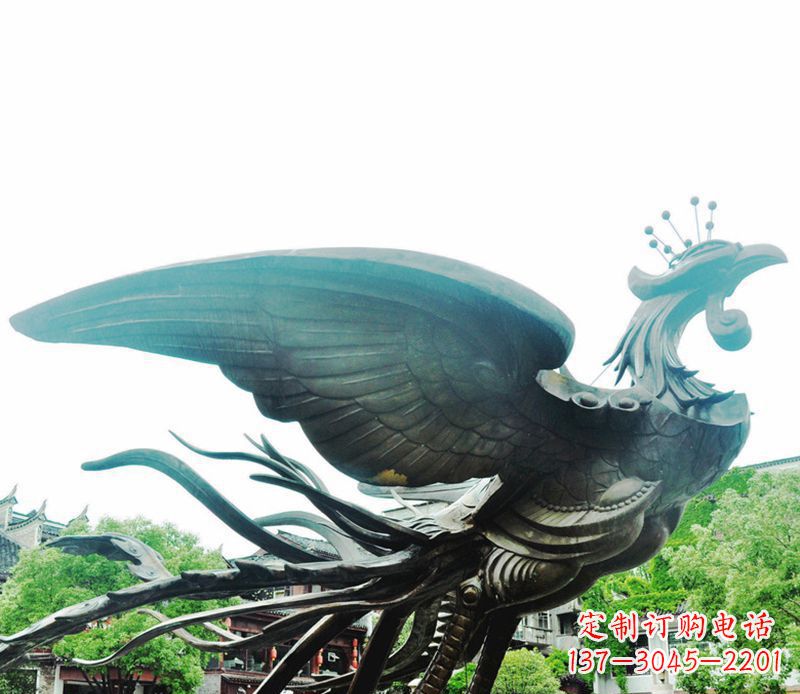 保定青铜凤凰雕塑,传承古典魅力