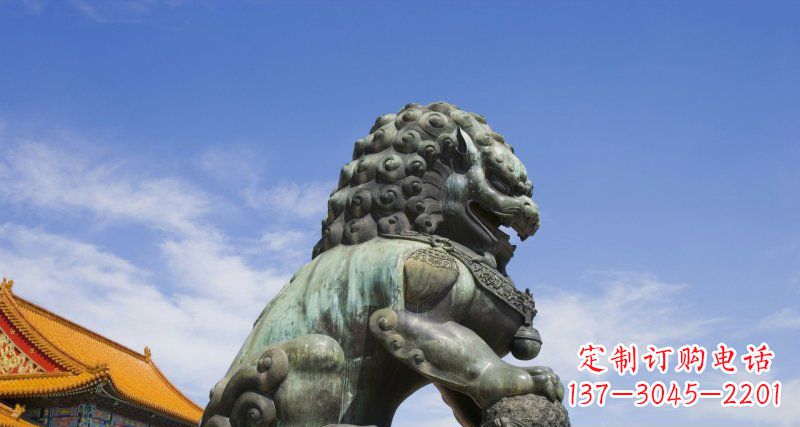 保定青铜故宫狮子雕塑--精美绝伦