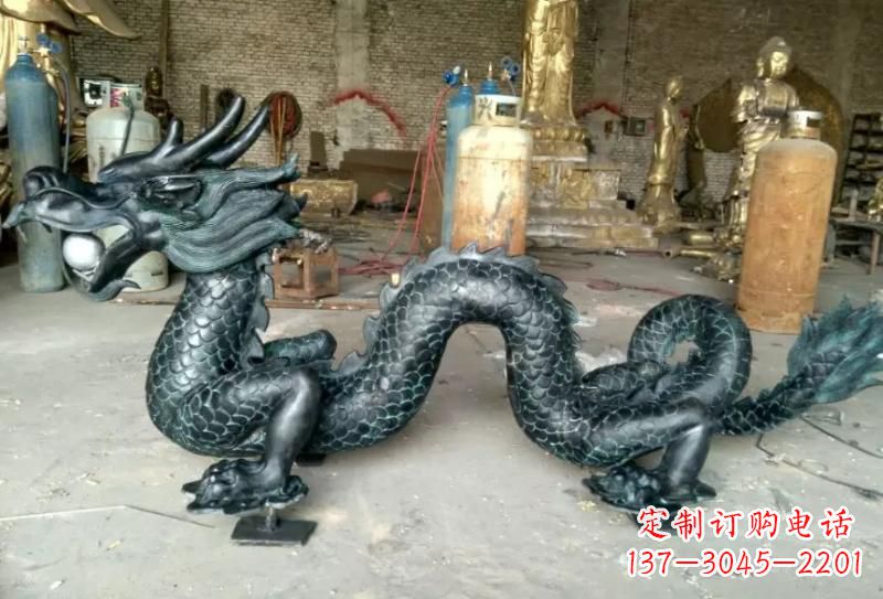 保定青铜龙戏珠专业装饰艺术雕塑