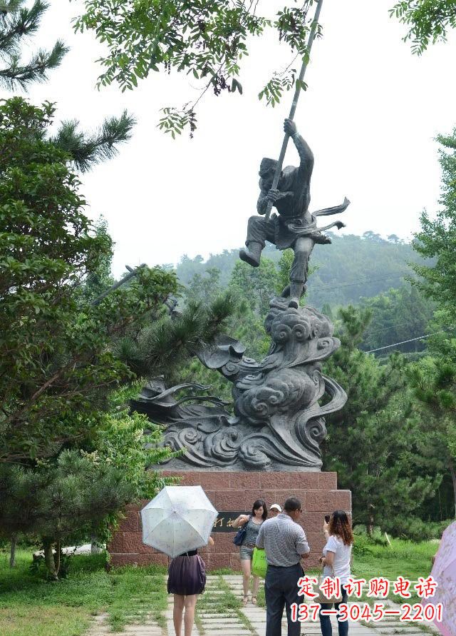 保定佛教中的传奇:青铜孙悟空雕塑