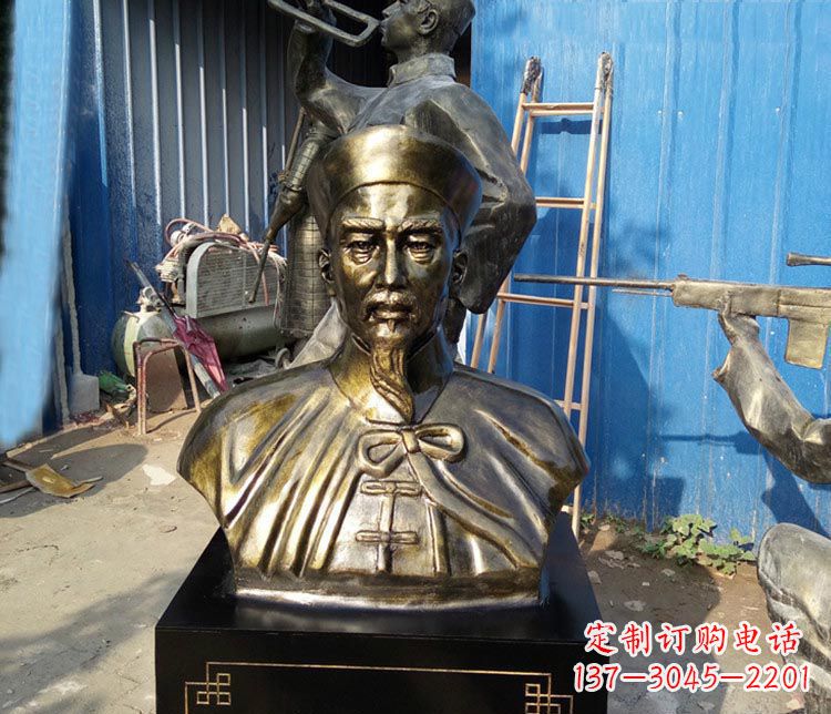 保定经典英雄,林则徐铜雕