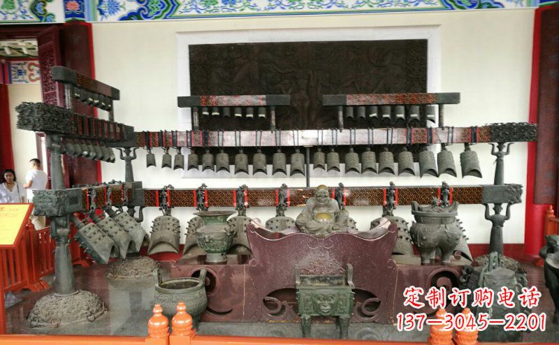 保定编钟古典铜雕,灵魂之声传承