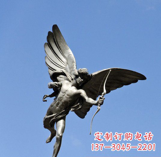 保定拥有传奇色彩的丘比特铜雕塑