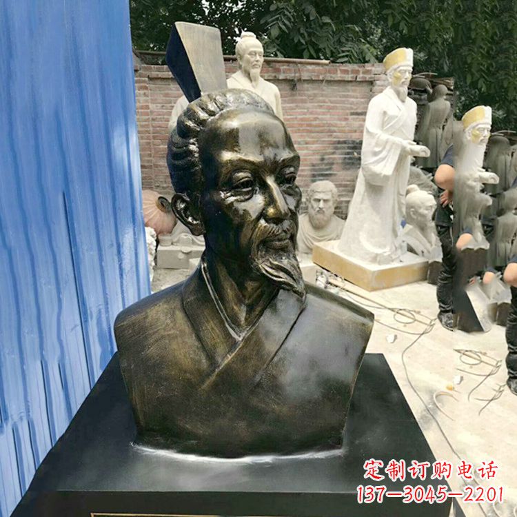 保定屈原雕塑仿铜头像,让您享受美好的艺术之美