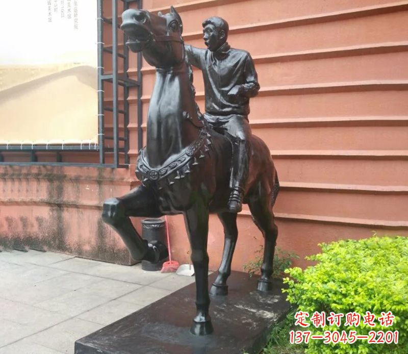 保定人公园骑马铜雕