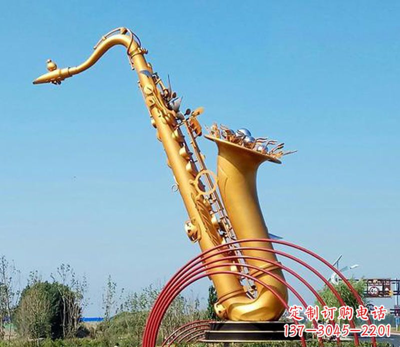 保定中领雕塑:萨克斯铜雕高质量制作