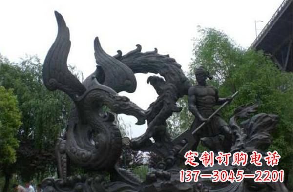 保定赛龙舟铜雕,青史留驰名!